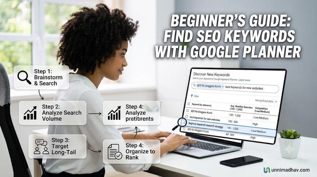 How to Find Keywords Using Google Keyword Planner for SEO: A Step-by-Step Beginner Guide